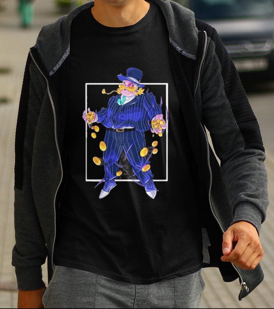Dropout Mr Moneybags Top Hat Suit Coins September 2026 T-Shirt