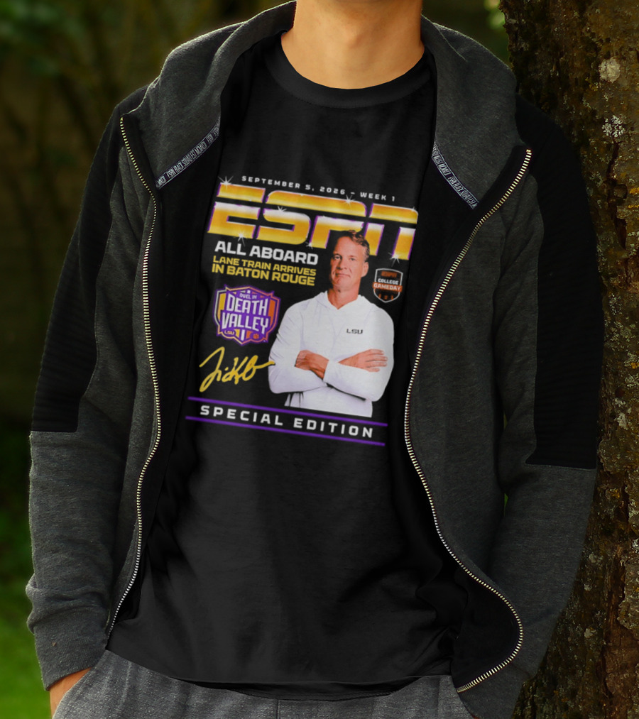 ESPN Special Edition September 5 2026 Week 1 All Aboard Tigers Express Death Valley Gameday T-Shirt
