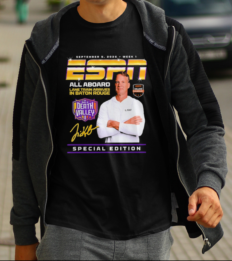 ESPN Special Edition September 5 2026 Week 1 All Aboard Tigers Express Death Valley Gameday T-Shirt