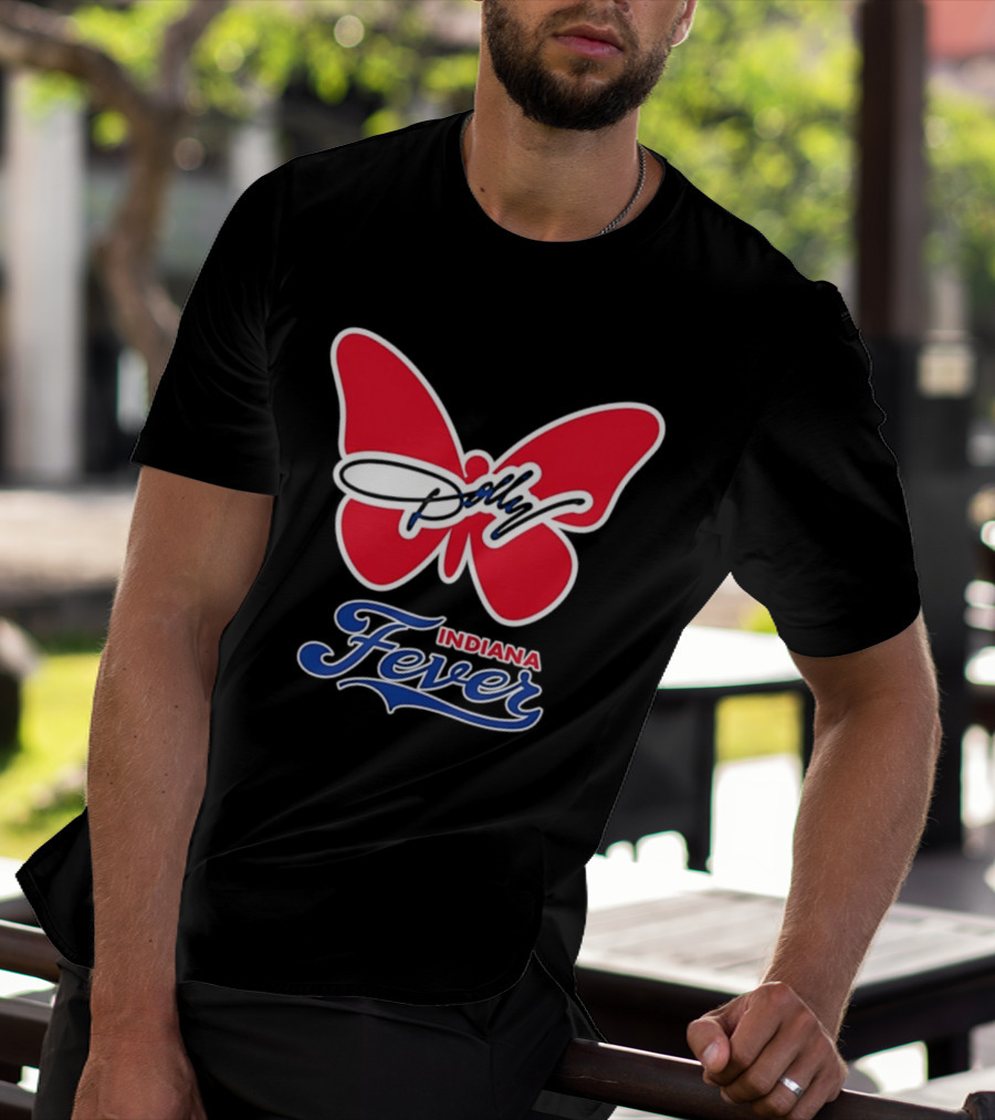 Indiana Fever Women's Basketball Dolly Parton Butterfly Collaboration T-Shirt
