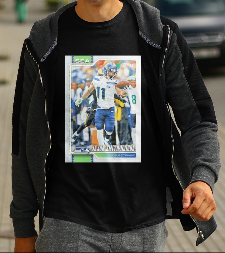 Jaxon Smith Njigba Seattle Seahawks Wide Receiver 2026 Topps Football Card T-Shirt