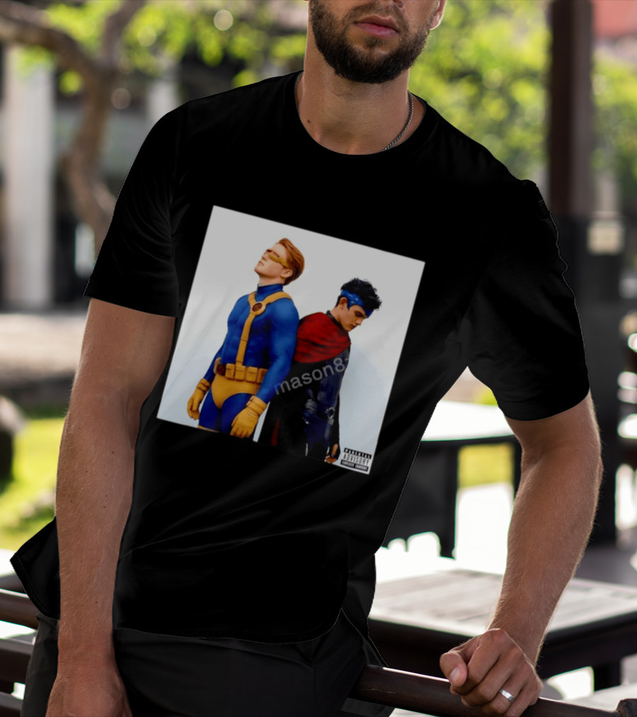 Cyclops And Wiccan Heartstopper X Men Comic Collaboration T-Shirt