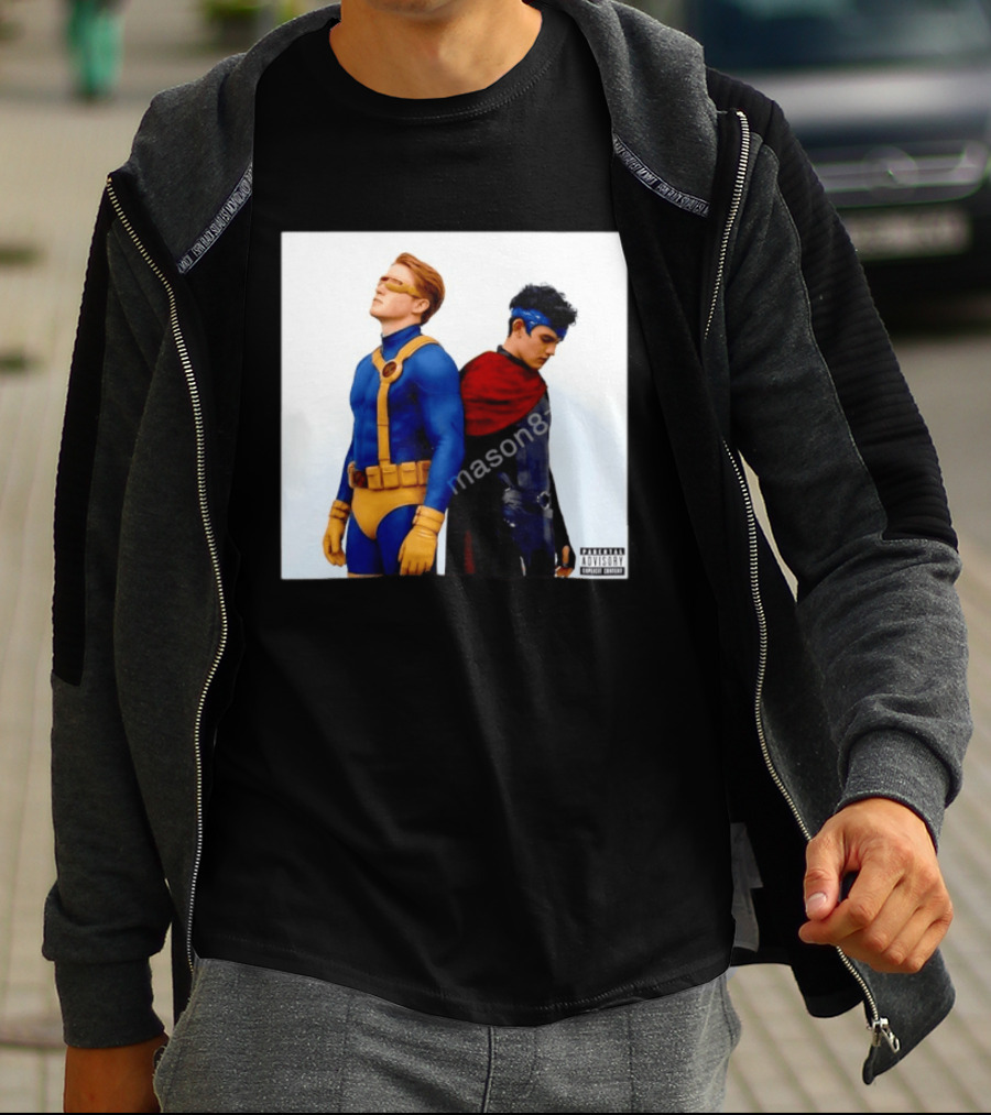 Cyclops And Wiccan Heartstopper X Men Comic Collaboration T-Shirt