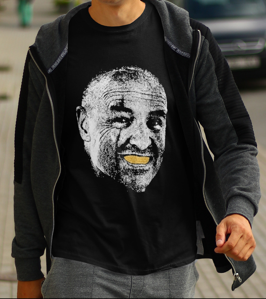 John Locke Lost TV Show Orange Peel Smile Face T-Shirt