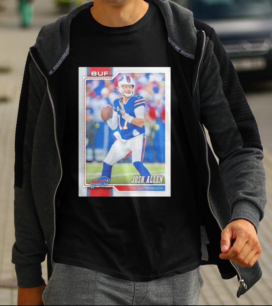 Buffalo Bills Josh Allen Quarterback Topps 2026 T-Shirt