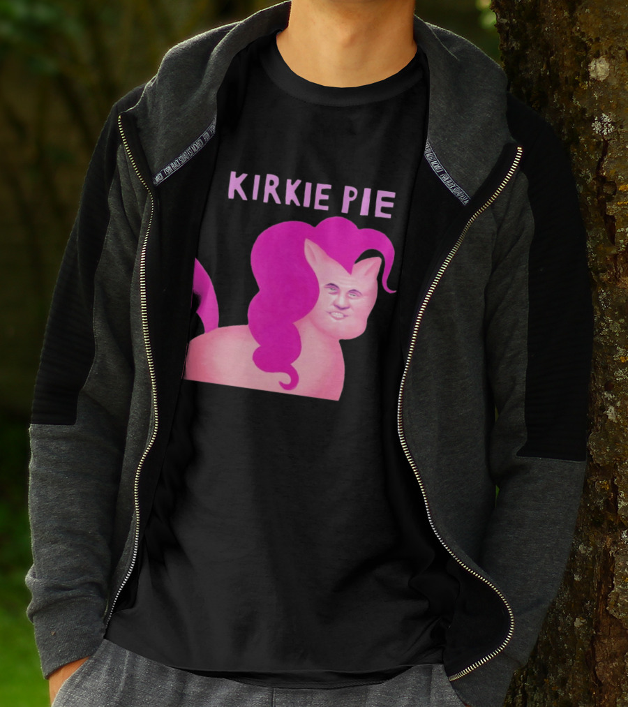 Kirkie Pie Pink Pony Cartoon Face T-Shirt