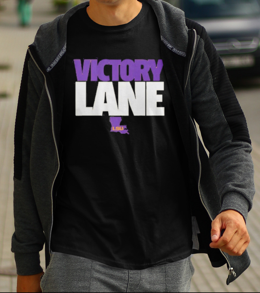 Lane Kiffin Victory Lane LSU NCAA Football Tigers T-Shirt