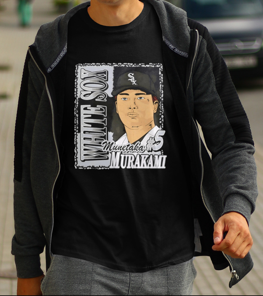 Munetaka Murakami #5 White Sox Baseball T-Shirt