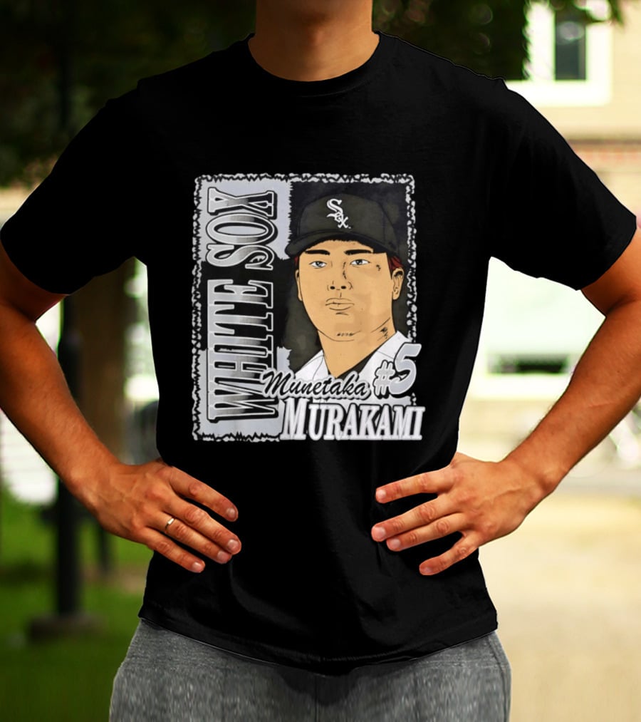 Munetaka Murakami #5 White Sox Baseball T-Shirt