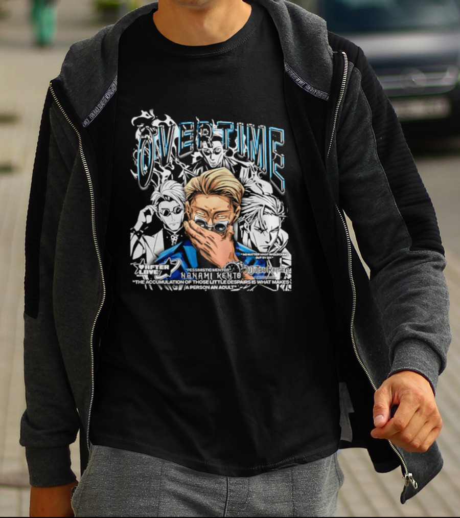 Nanami Kento Overtime Jujutsu Kaisen Anime Mentor T-Shirt