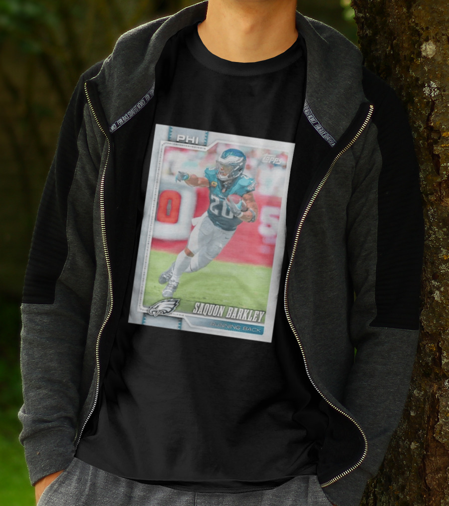 Saquon Barkley Topps Philadelphia Eagles 2026 Running Back Card T-Shirt
