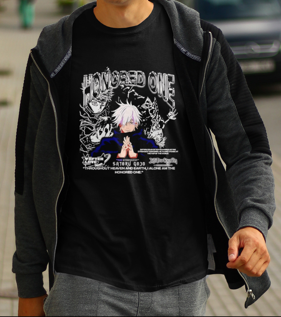Satoru Gojo Honored One Beyond Jujutsu Kaisen Limit All Seeing Eyes Strength T-Shirt