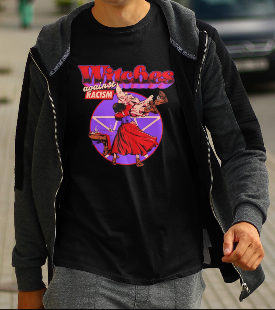 Witches Against Racism Witchcraft Symbolism Empowerment T-Shirt