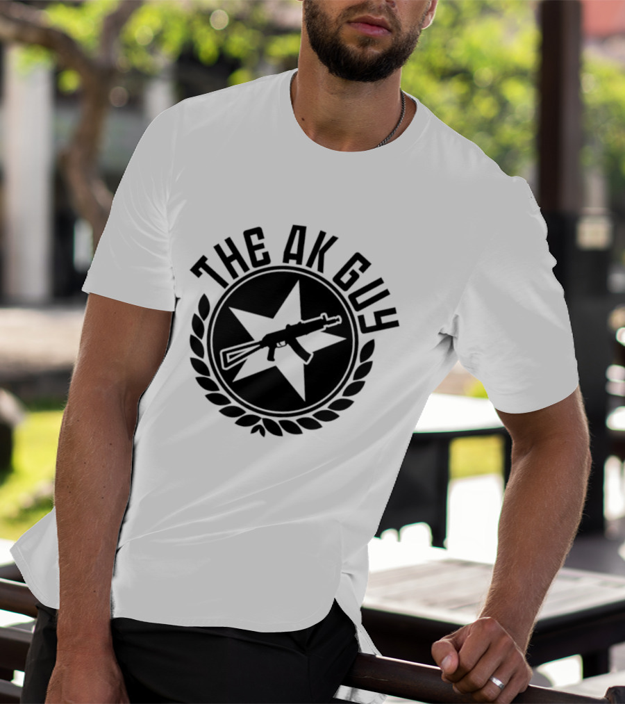 The AK Guy Star Symbol AK 47 Laurel T-Shirt