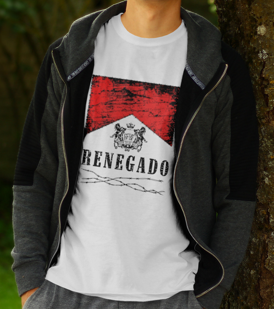 Renegado Born To Be Wild Red Crest Gothic T-Shirt