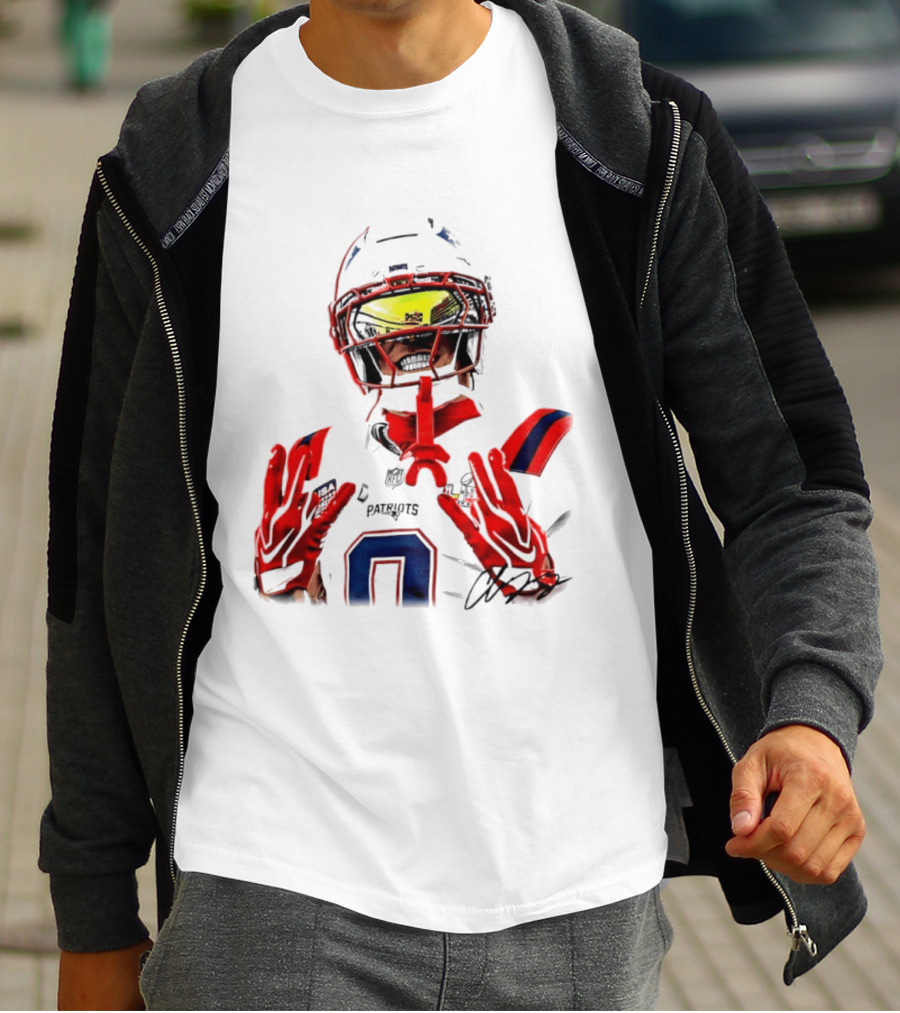 New England Patriots Christian Gonzalez Gonzo Player Number 6 T-Shirt
