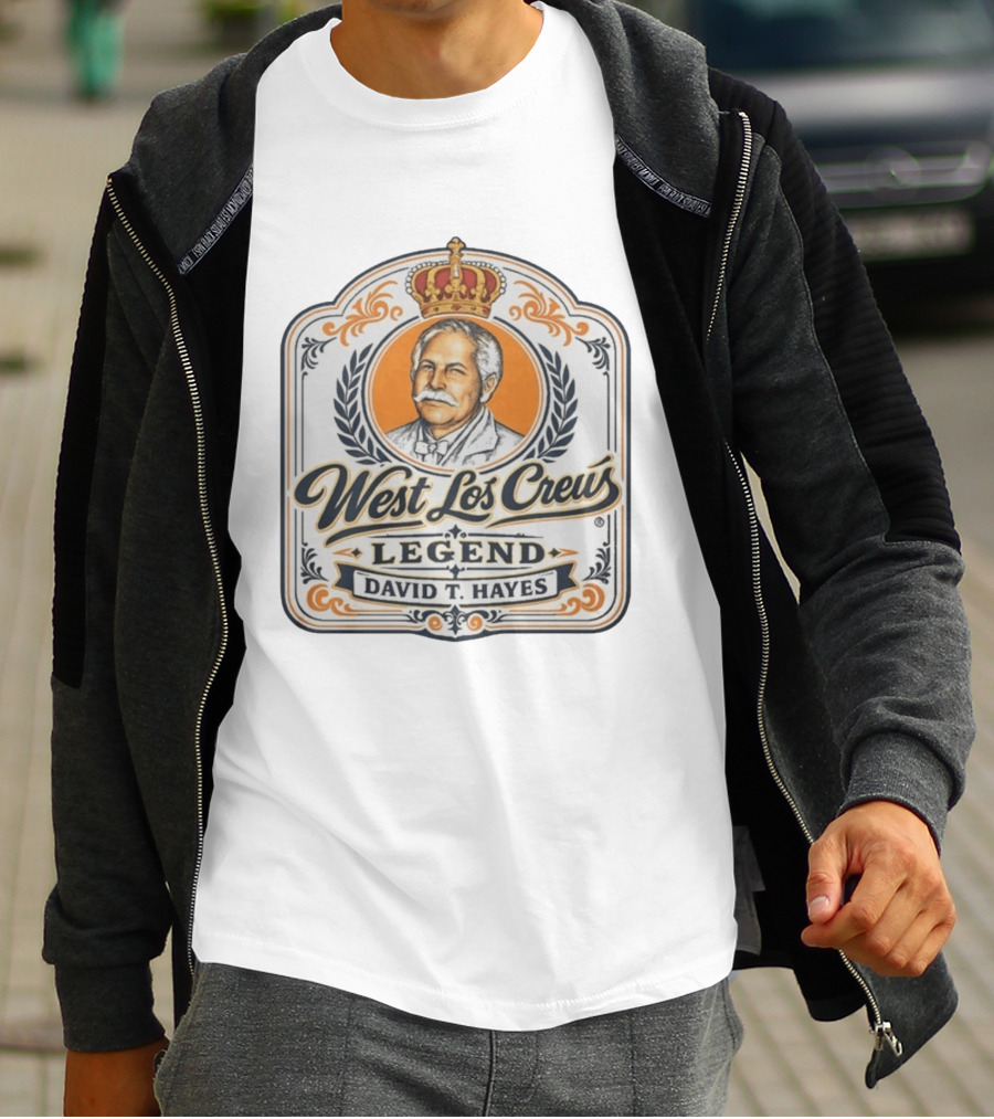 West Lot Crew Legend David Hayes Crown T-Shirt