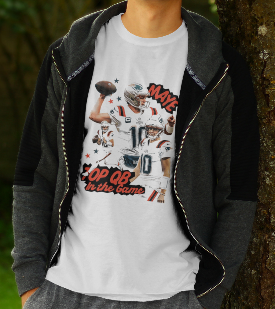 Drake Maye Top QB In The Game New England Patriots T-Shirt