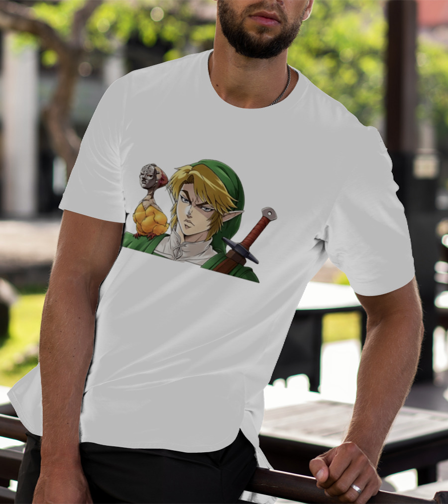 Link Dio Brando Fusion With Cucco JoJo References T-Shirt