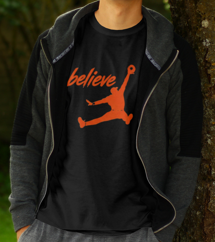 Believe Orioles Air Cowser Jump T-Shirt