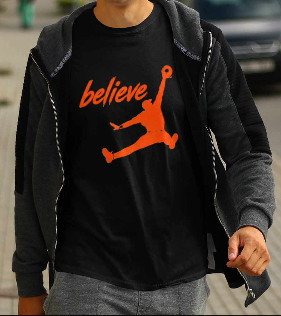 Believe Orioles Air Cowser Jump T-Shirt