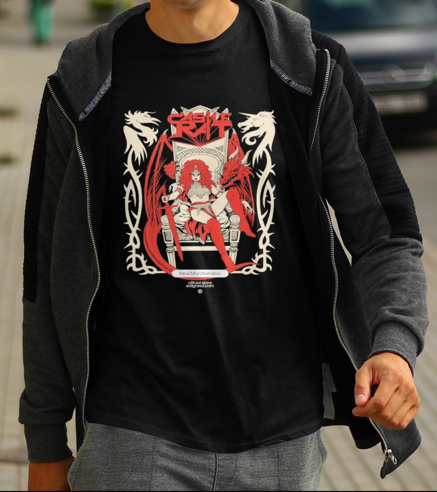 Castle Rat Red Dragon Throne Evilgreed Com New Merchandise Store T-Shirt