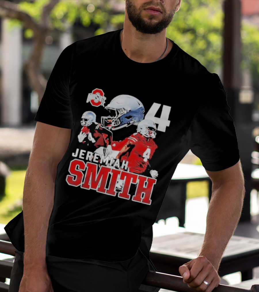 Ohio State Buckeyes NCAA Football Jeremiah Smith Number 4 T-Shirt