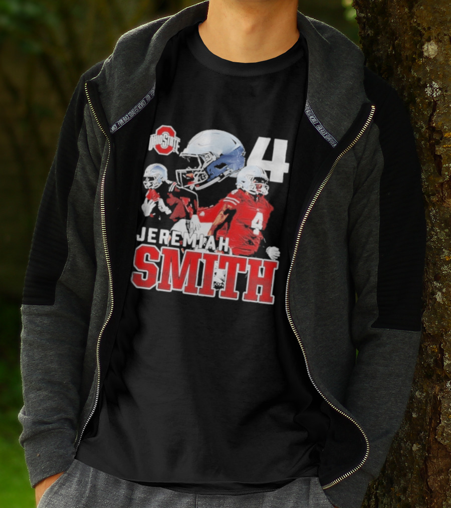 Ohio State Buckeyes NCAA Football Jeremiah Smith Number 4 T-Shirt