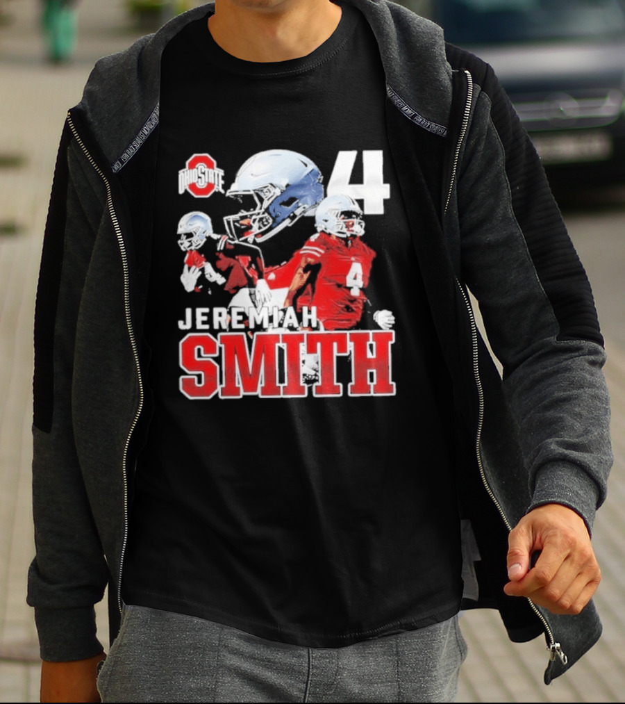 Ohio State Buckeyes NCAA Football Jeremiah Smith Number 4 T-Shirt