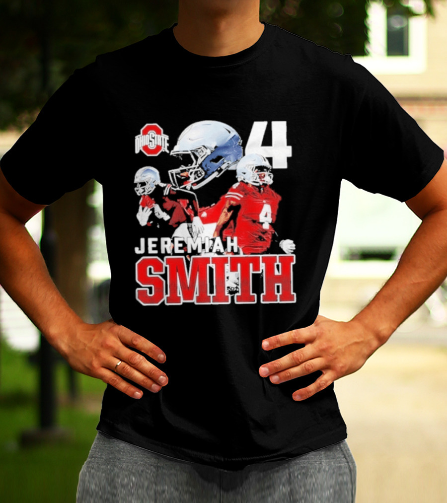 Ohio State Buckeyes NCAA Football Jeremiah Smith Number 4 T-Shirt