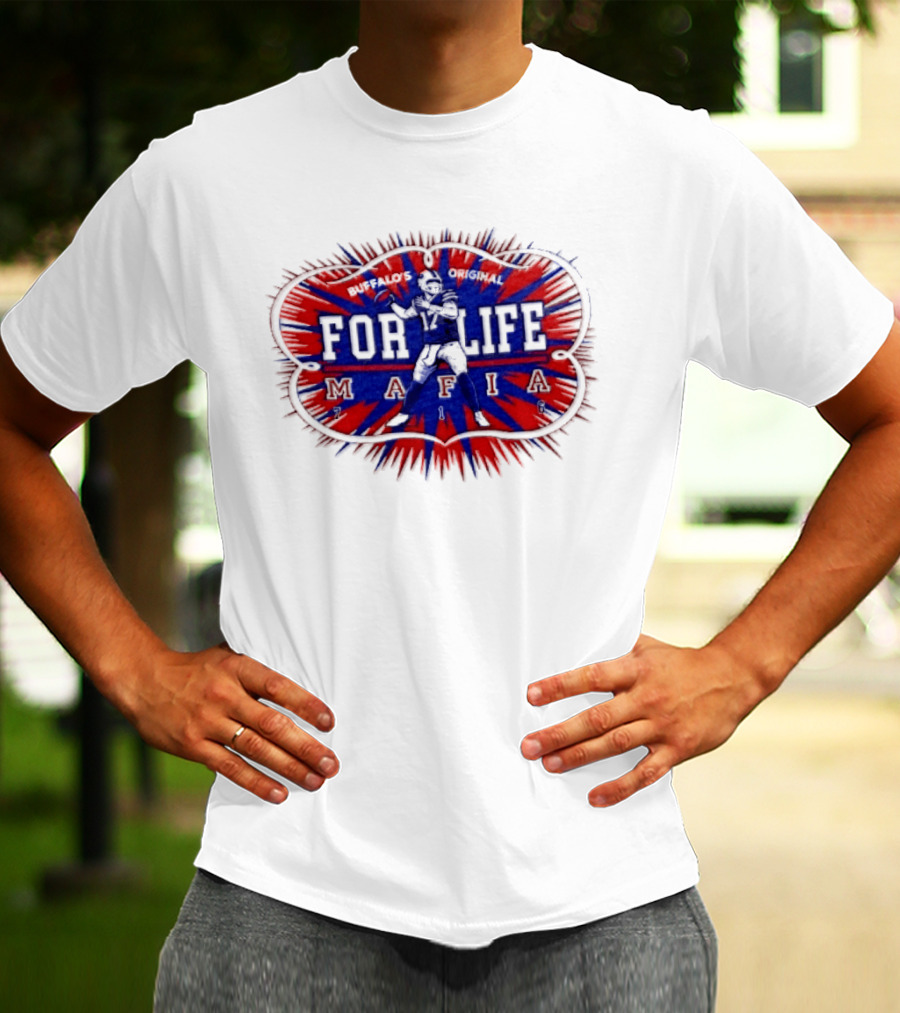 Buffalo Mafia For Life 17 Josh Allen T-Shirt