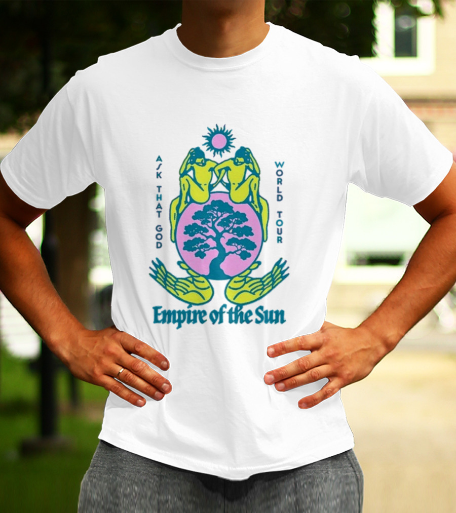 Empire Of The Sun Ask That God Hand World Tour Tree T-Shirt