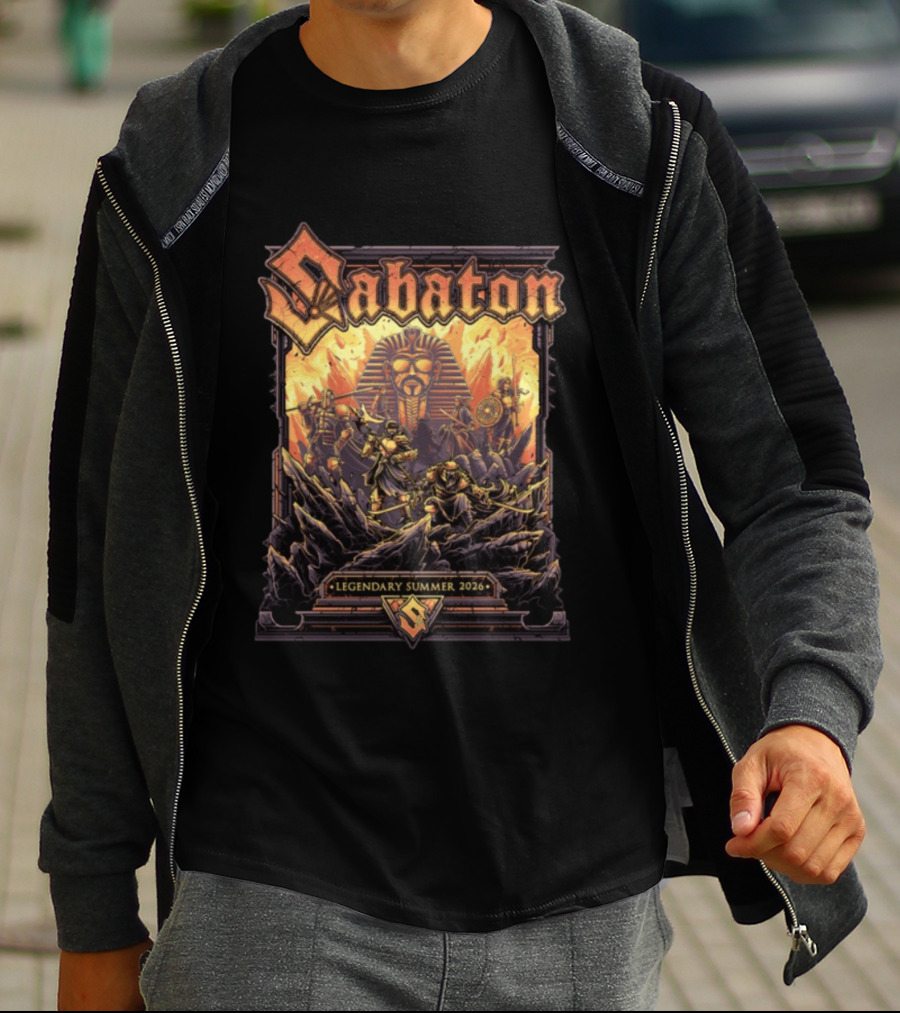 Sabaton Legendary Summer 2026 Epic Warrior Pharaoh T-Shirt