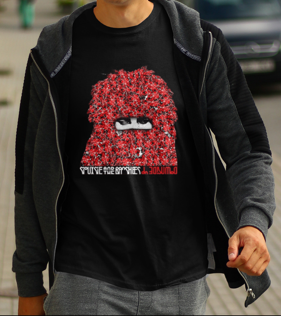 Siouxsie And The Banshees I Promise Red Floral Mask Eyes T-Shirt