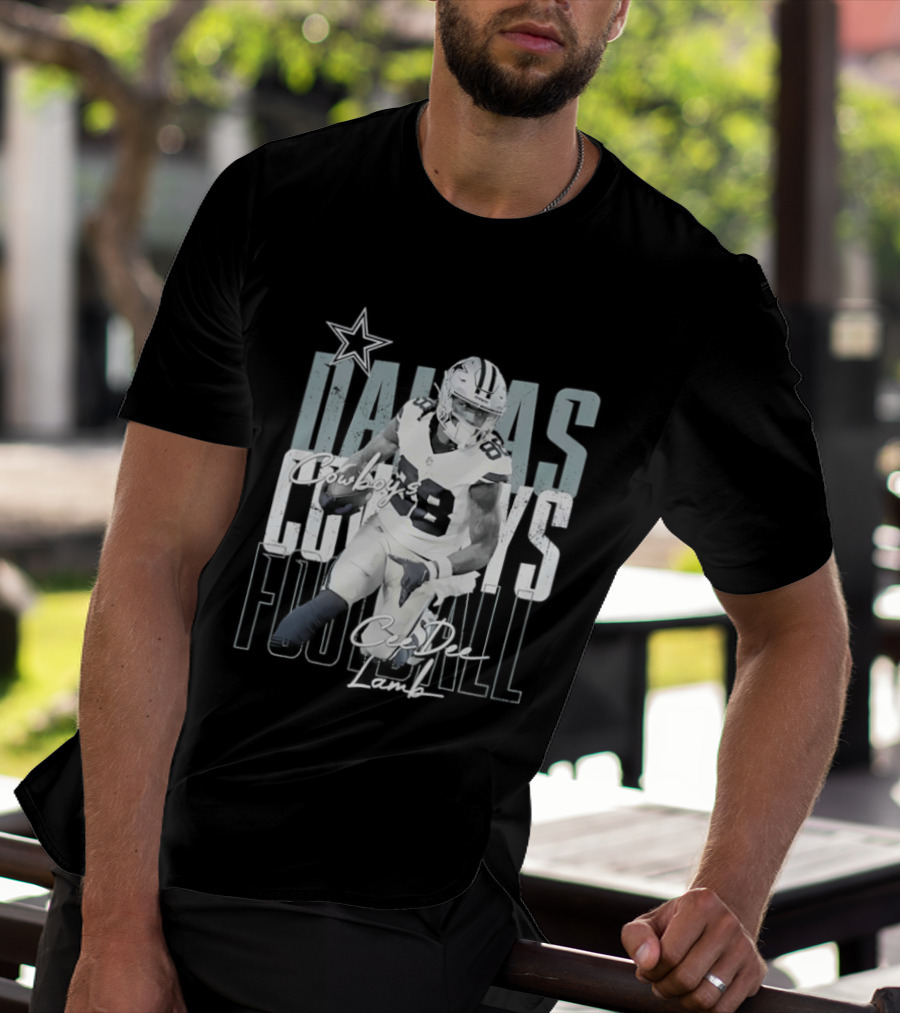 Dallas Cowboys Football CeeDee Lamb Legendary Player Card T-Shirt