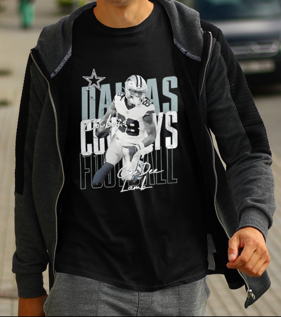Dallas Cowboys Football CeeDee Lamb Legendary Player Card T-Shirt