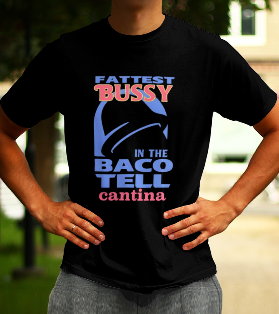 Fattest Bussy In The Baco Tell Cantina Star Helmet T-Shirt