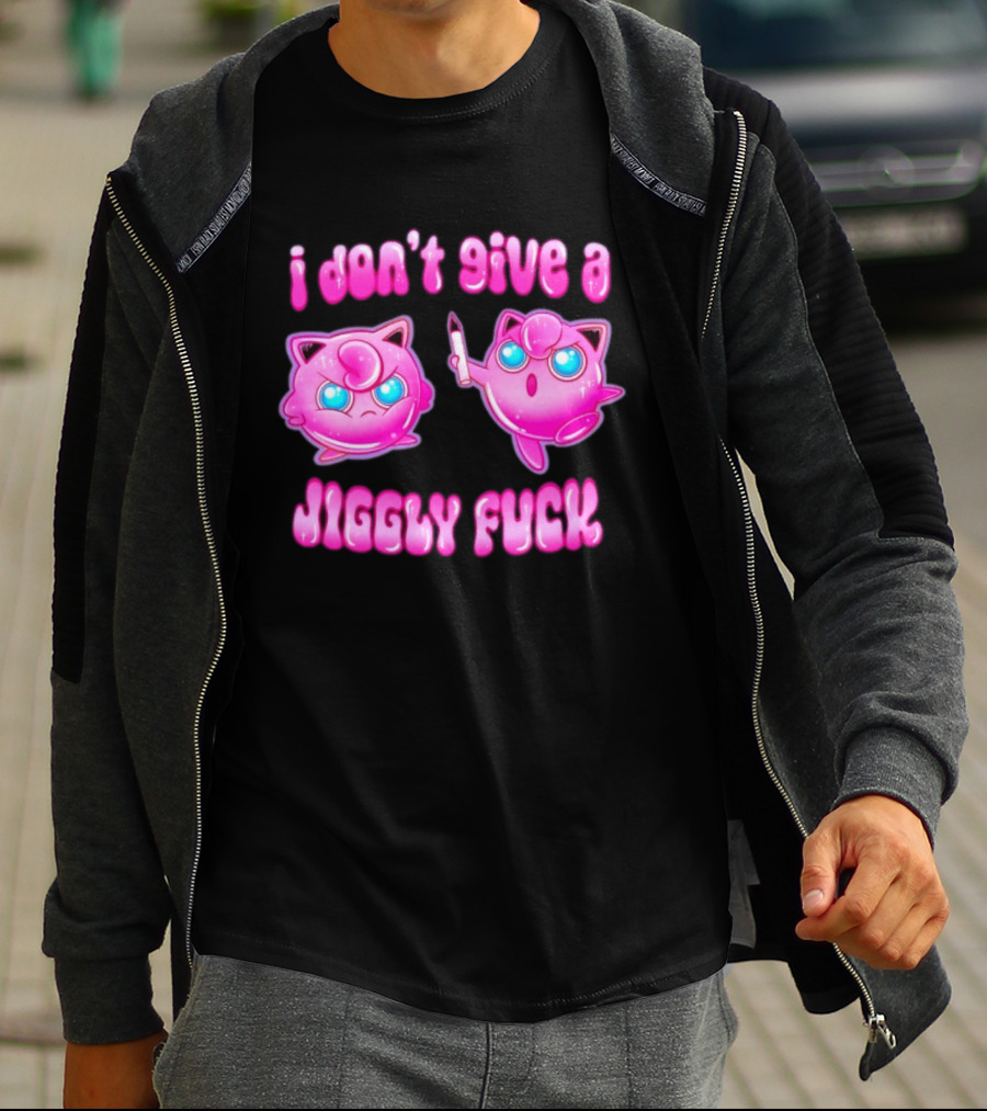 I Don't Give A Jiggly Fuck Jigglypuff Cartoon T-Shirt