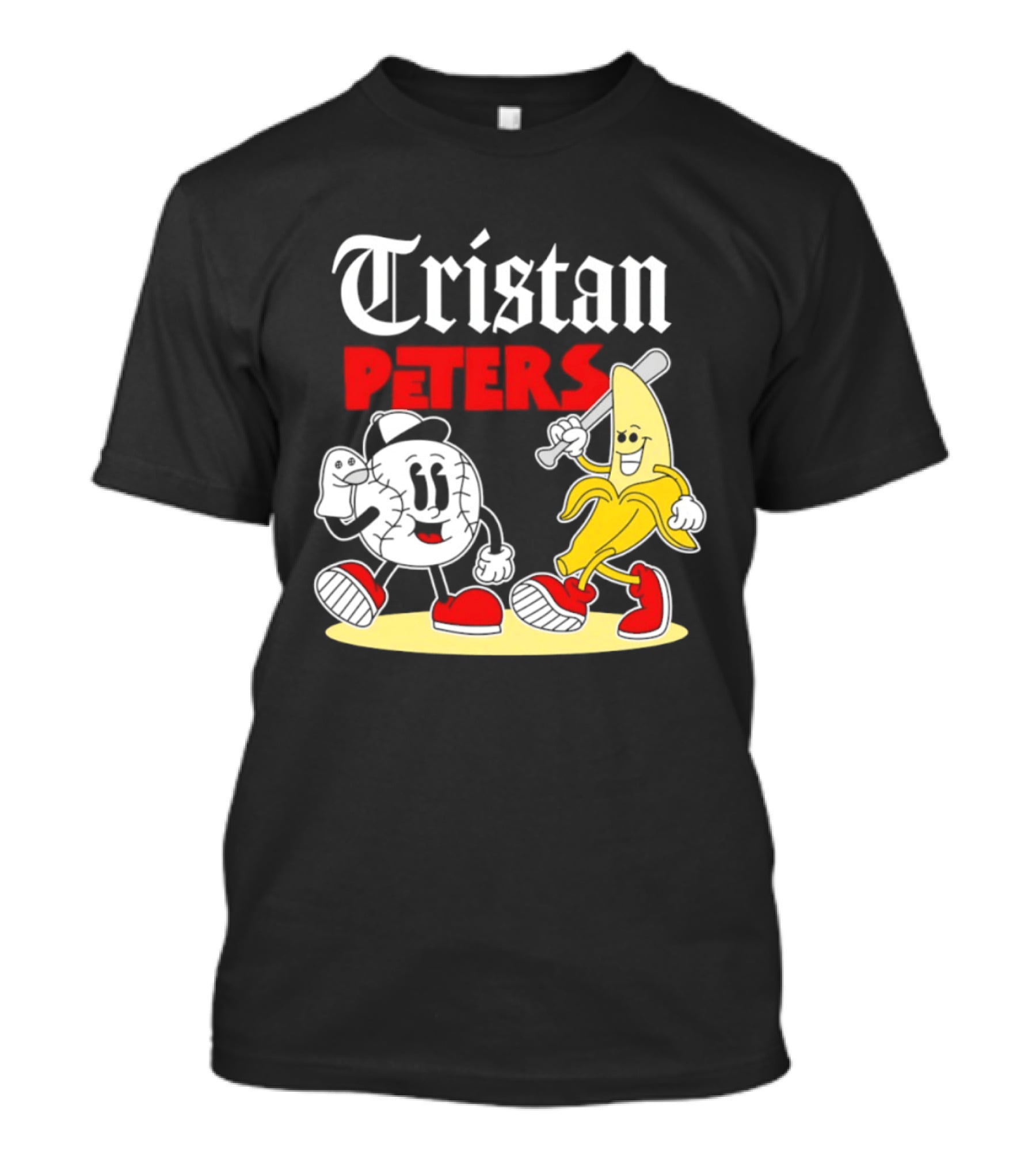 Tristan Peters Chicago White Sox Baseball Banana Cartoon Characters T-Shirt