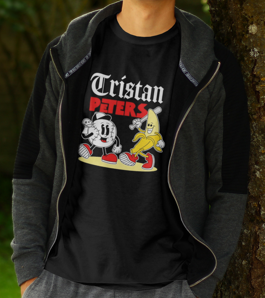 Tristan Peters Chicago White Sox Baseball Banana Cartoon Characters T-Shirt