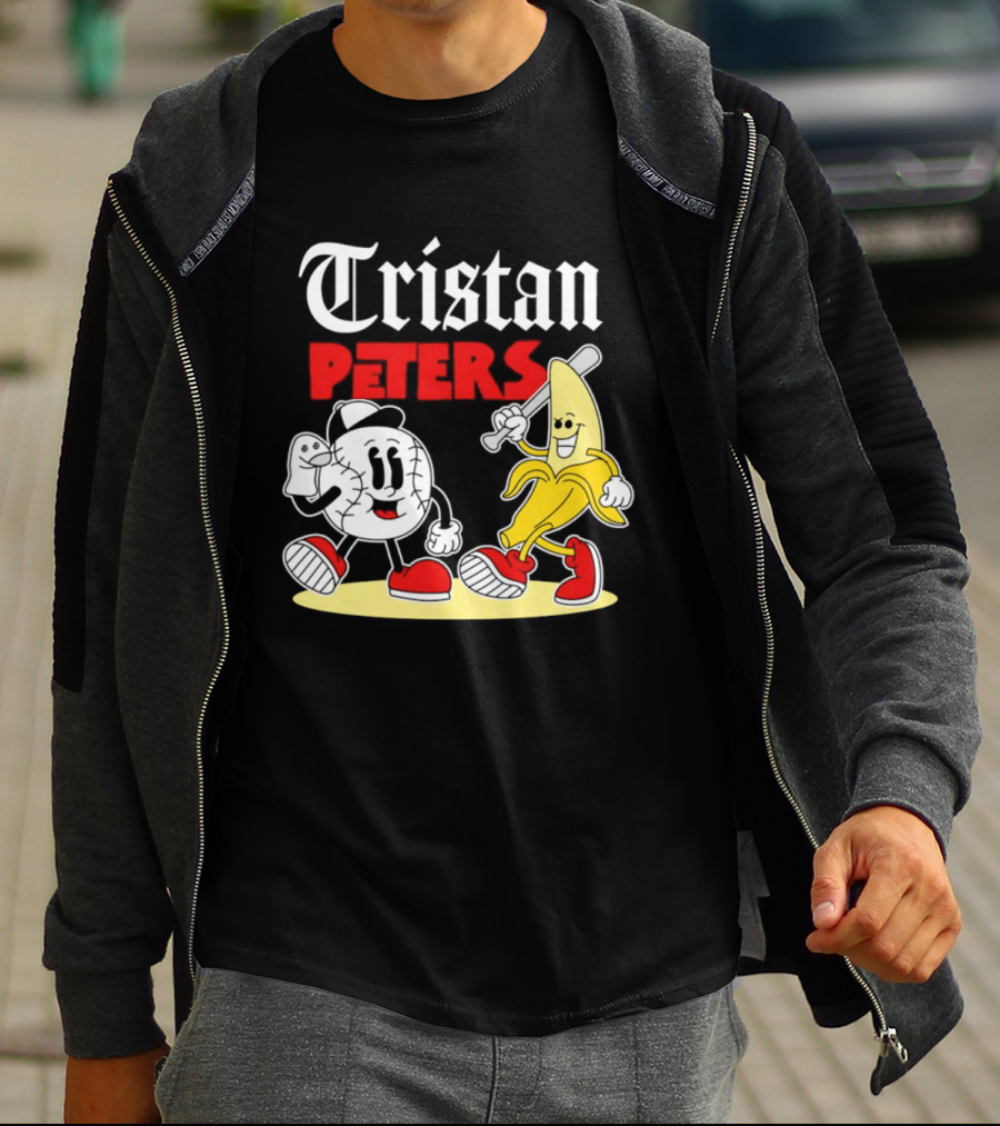 Tristan Peters Chicago White Sox Baseball Banana Cartoon Characters T-Shirt