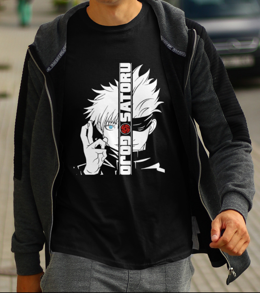 Satoru Gojo Mirror Six Eyes Limitless Jujutsu Kaisen Anime Fan T-Shirt