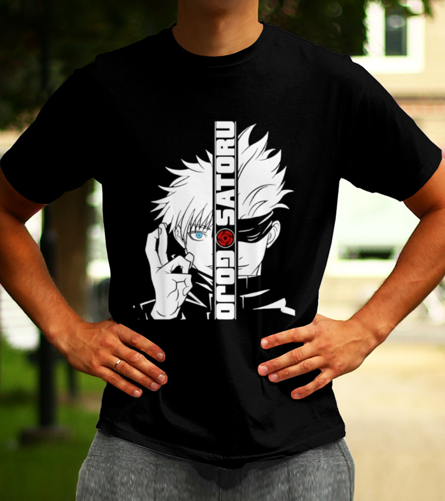 Satoru Gojo Mirror Six Eyes Limitless Jujutsu Kaisen Anime Fan T-Shirt