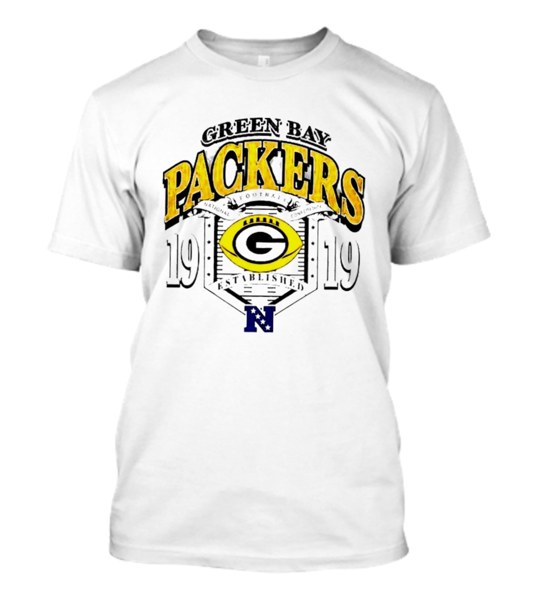 Green Bay Packers 1919 National Football Established Crest T-Shirt