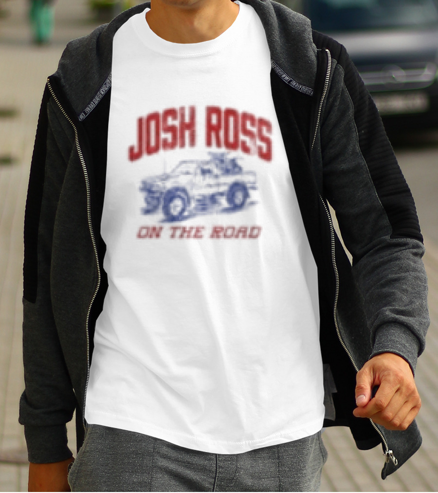 Josh Ross On The Road Tour Blue Car T-Shirt