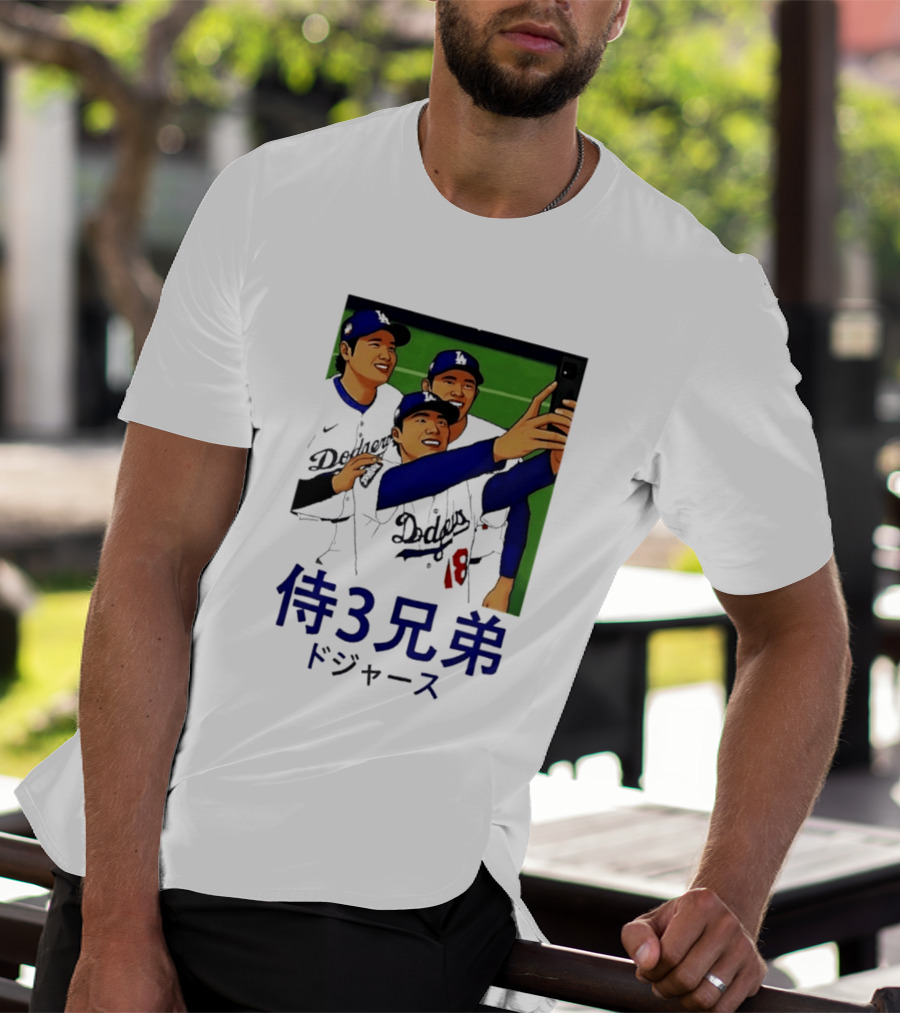 Ohtani Yamamoto Sasaki Dodgers Samurai 3 Brothers T-Shirt