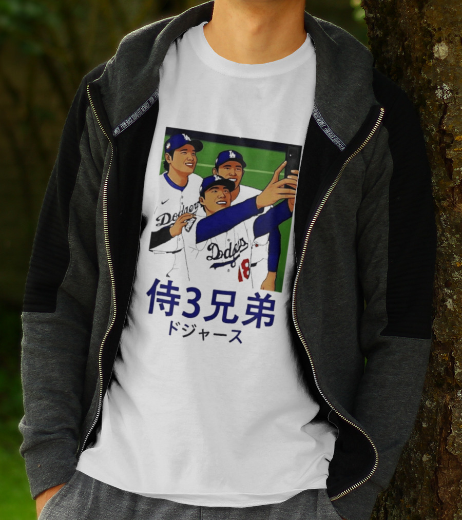 Ohtani Yamamoto Sasaki Dodgers Samurai 3 Brothers T-Shirt
