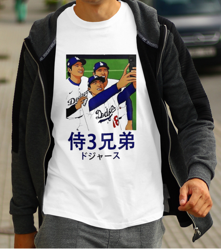 Ohtani Yamamoto Sasaki Dodgers Samurai 3 Brothers T-Shirt