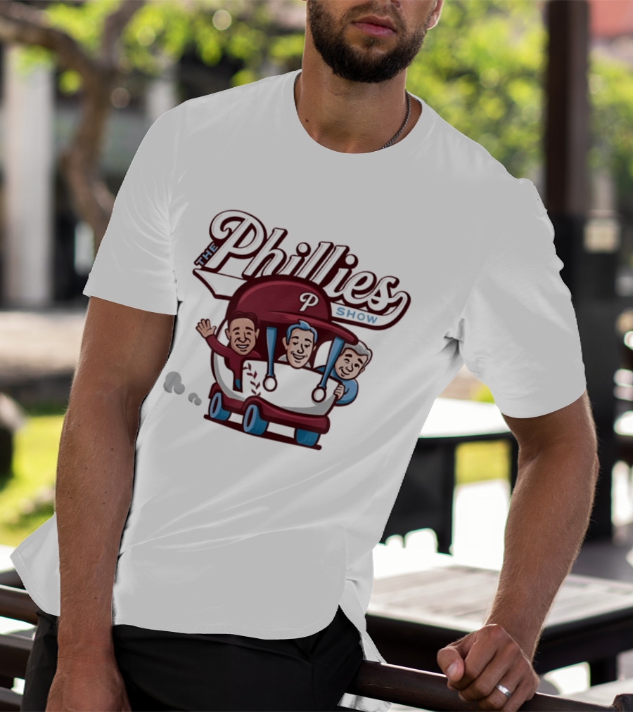 Philadelphia Phillies The Phillies Show Vintage Cartoon Golf Cart T-Shirt