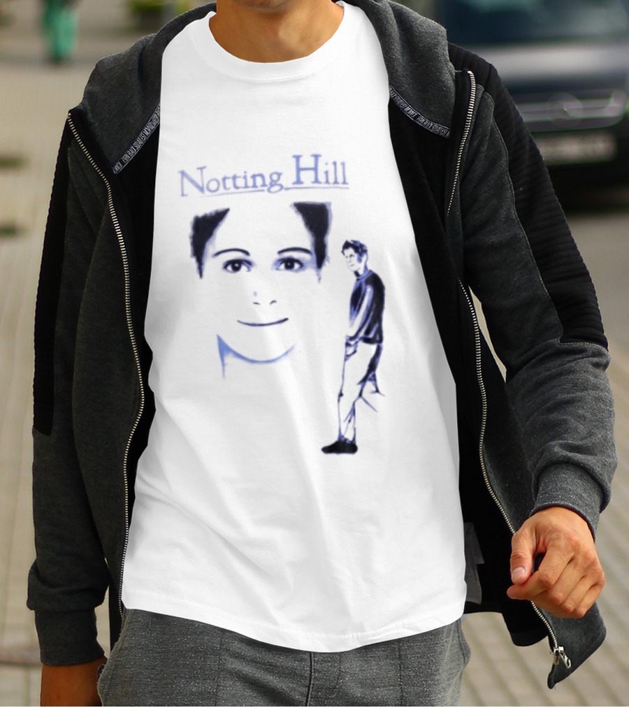 Notting Hill Tom Bateman Blue Art Conceptual T-Shirt